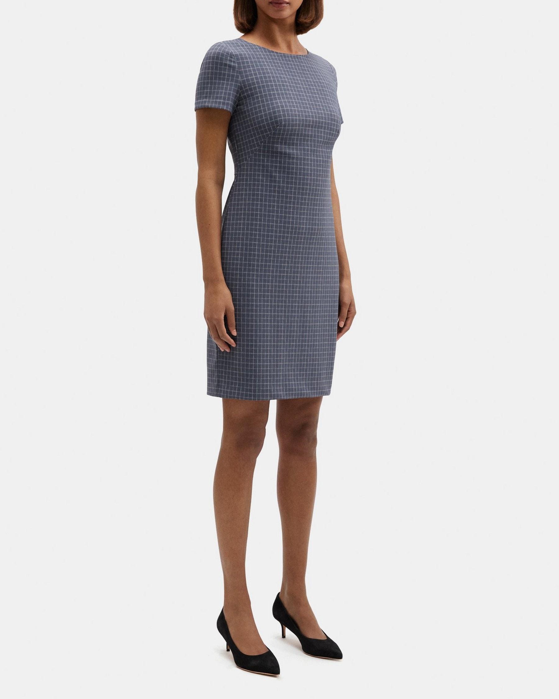 Sheath Dress in Printed Performance Knit Product Image