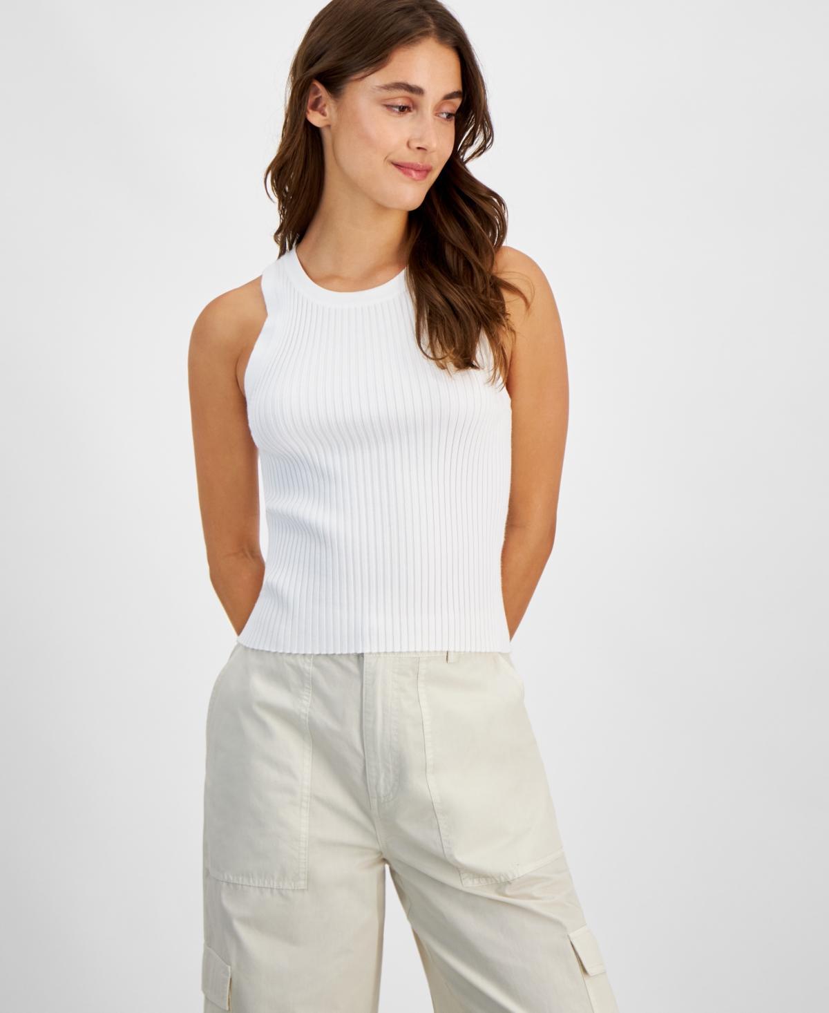 Women's Ribbed-Knit Sleeveless Top product image