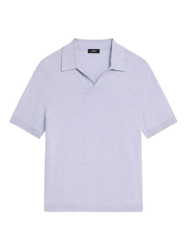 Mens Brenan Linen-Blend Polo Shirt Product Image