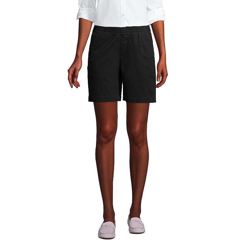 Lands End Womens Pull On 7 Chino Shorts Product Image