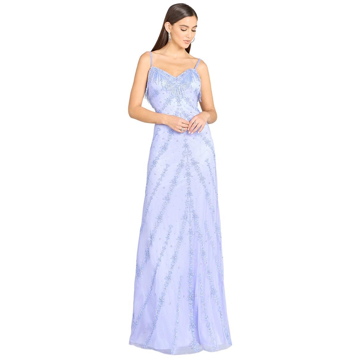 Lara Womens Candy Beaded Prom Gown Product Image