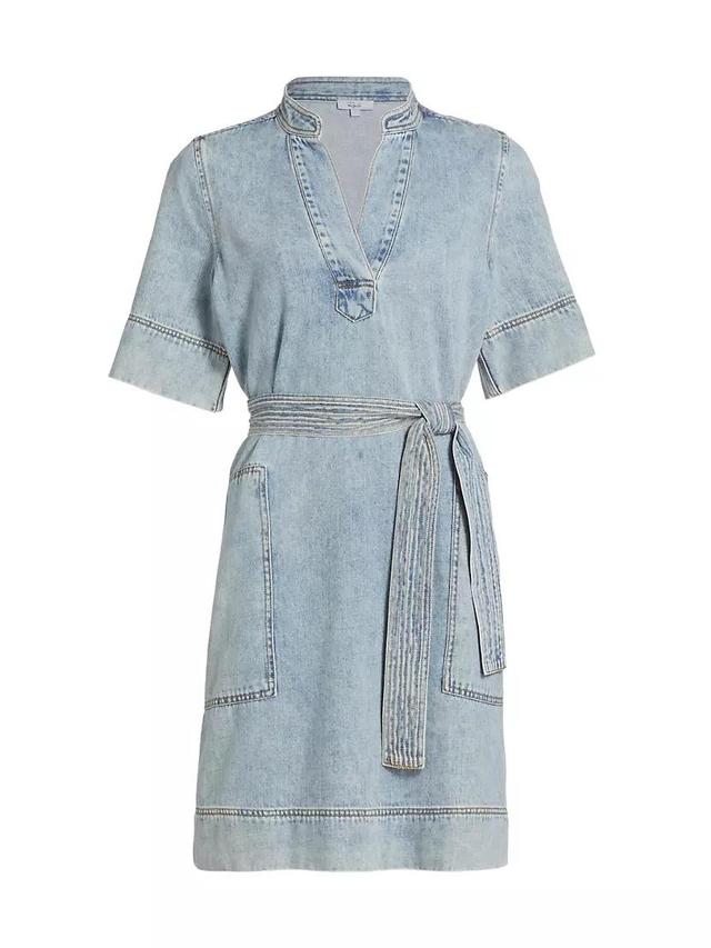 Chancey Denim Tie-Waist Minidress Product Image