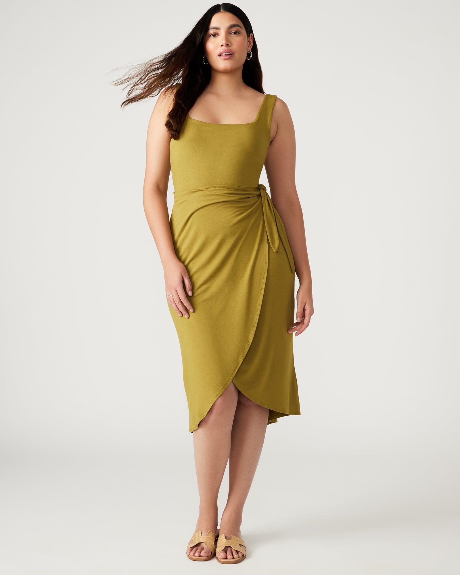 RHEA DRESS OLIVE Female Product Image