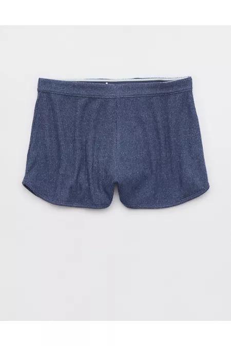 Aerie Off-Duty Cozy Knit Ribbed Boxer Women's Product Image