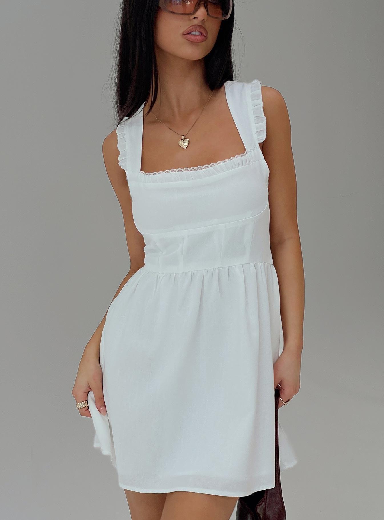 Mochi Mini Dress White Product Image