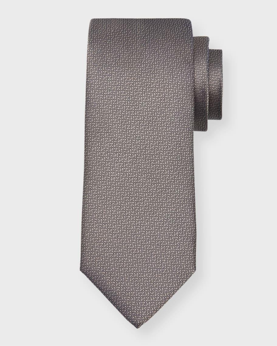 Men's Micro-Textured Silk Tie Product Image