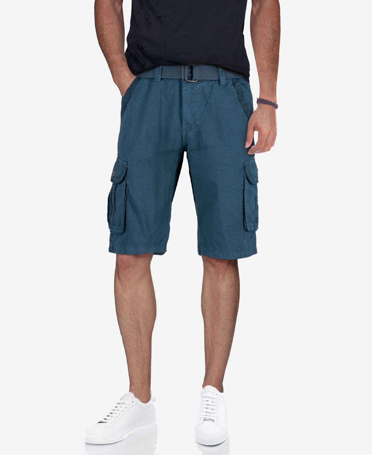 Mens Belted Twill Tape Cargo Shorts Product Image