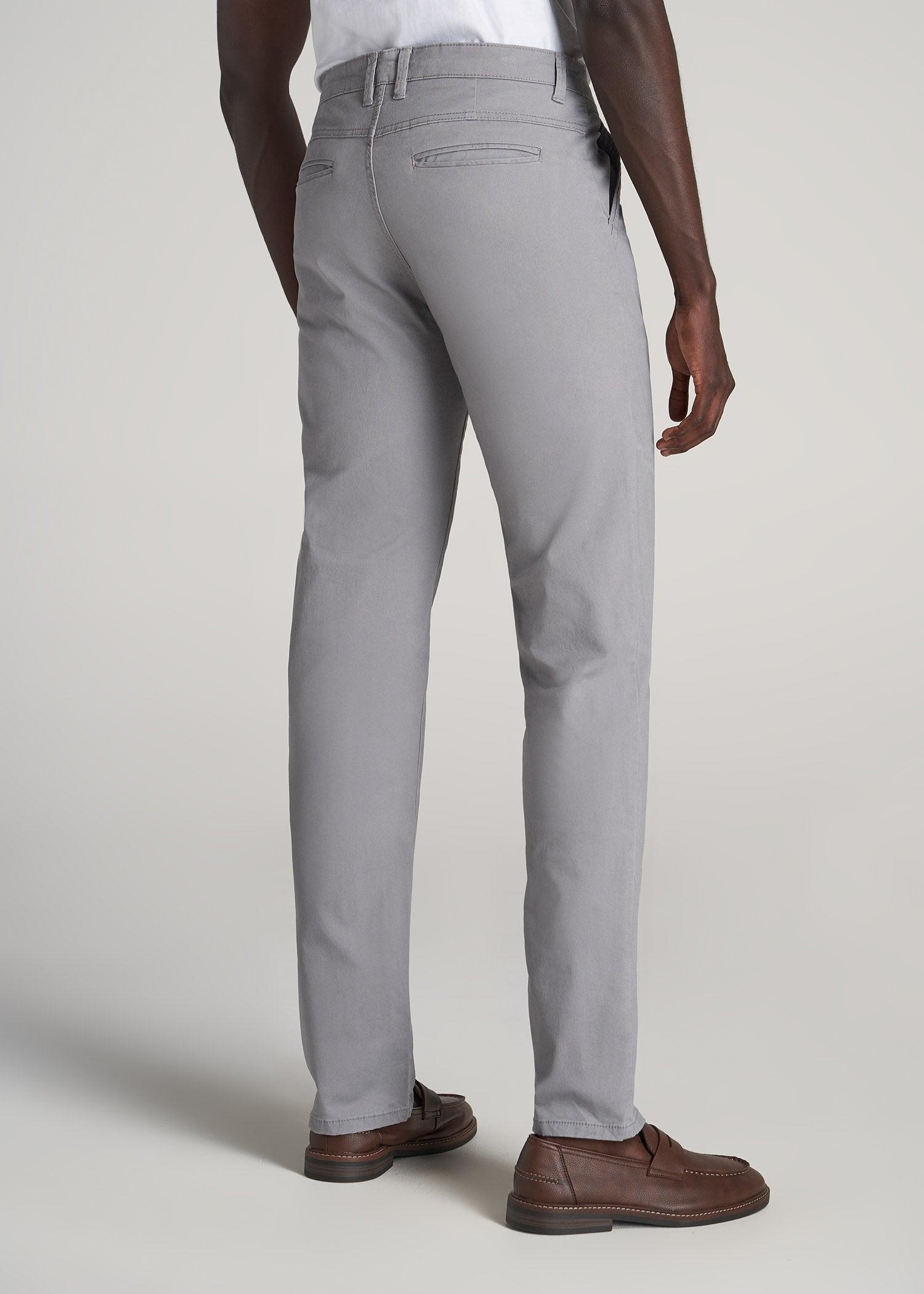 J1 STRAIGHT Leg Chinos in Pebble Grey - Pants for Tall Men Product Image