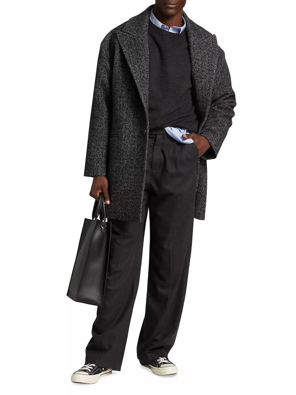 Amherst Herringbone Wool Coat Product Image