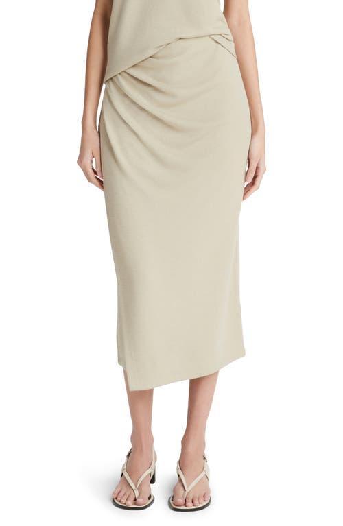 Vince Side Drape Knit Midi Skirt Product Image