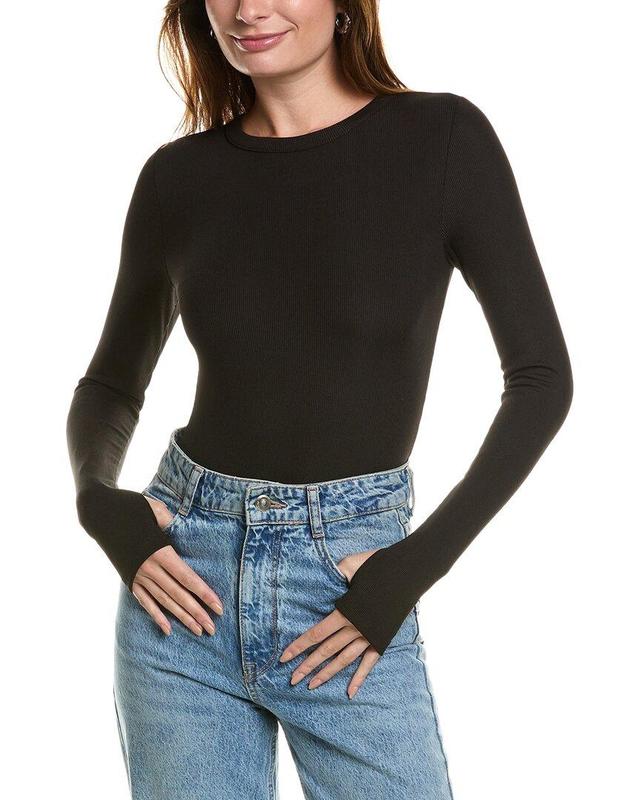 ALICE AND OLIVIA Olea Sculpt Bodysuit In Black Product Image