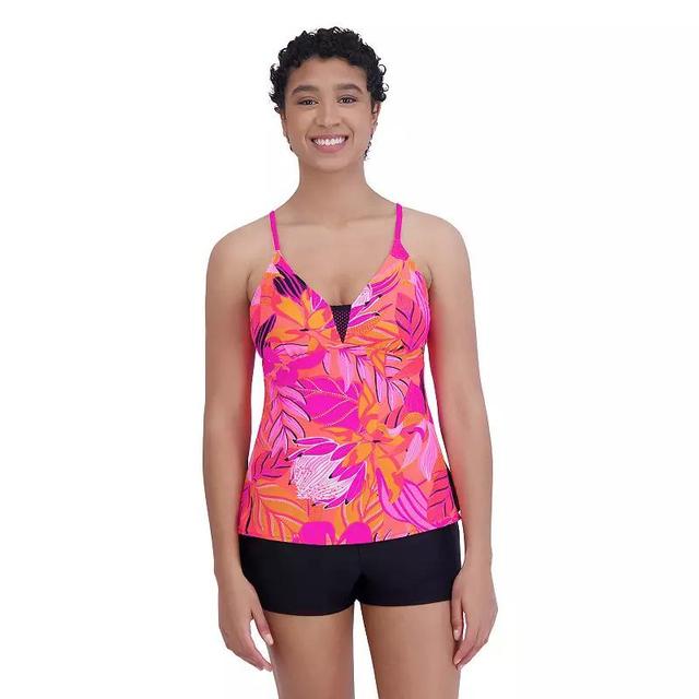 Womens ZeroXposur Floral Print Sweetheart Tankini Swimsuit Top Product Image