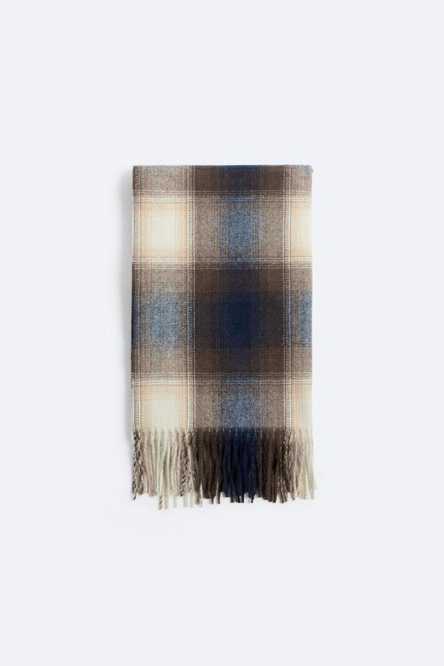 PLAID JACQUARD SCARF Product Image