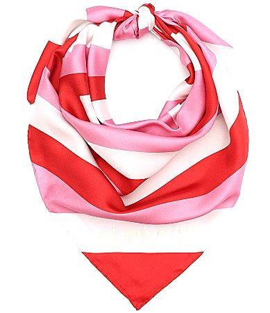 Kate Spade New York oversize heart square silk scarf Product Image