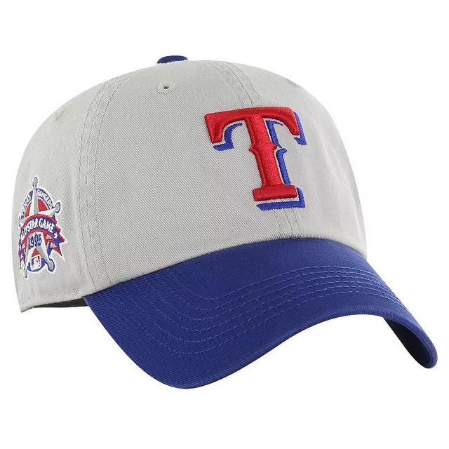 Mens 47 Gray/Royal Texas Rangers Sure Shot Classic Franchise Fitted Hat Product Image