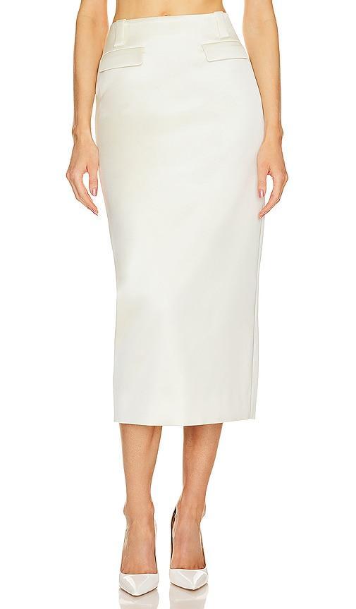 Helsa Heavy Satin Column Skirt Size L, XL. product image