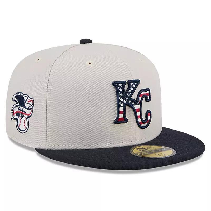 New Era Mens Black Kansas City Royals 2024 Fourth of July 59FIFTY Fitted Hat Product Image