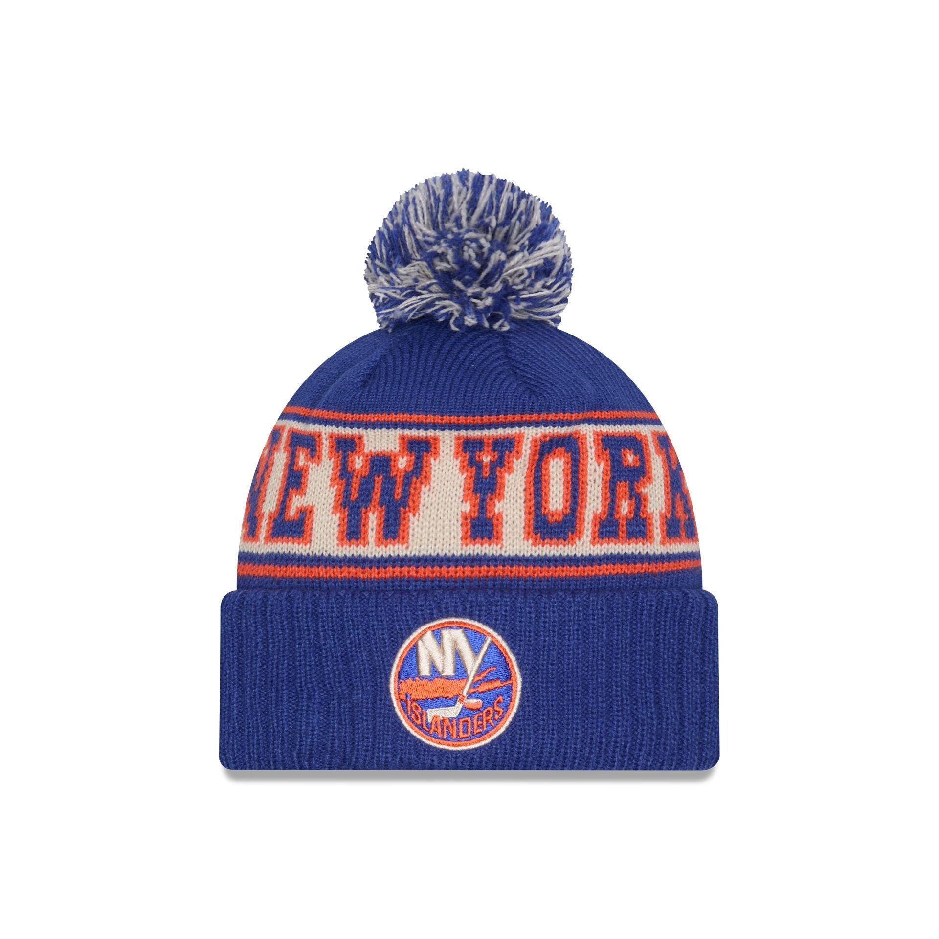 New York Islanders Retro Pom Knit Hat Male Product Image