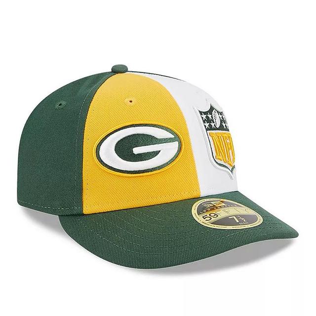 Mens New Era Yellow/Green Green Bay Packers 2023 Sideline Low Profile 59FIFTY Fitted Hat Product Image