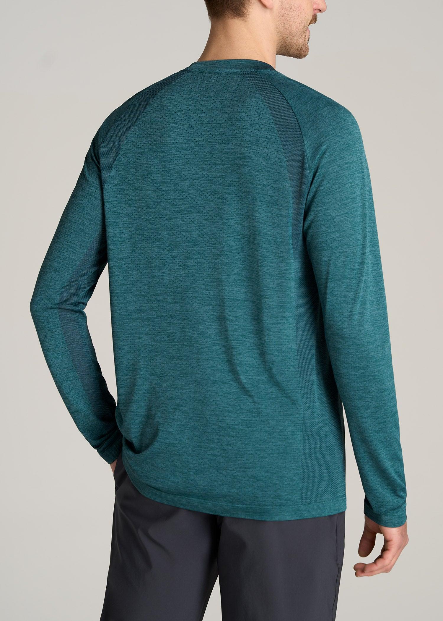 A.T. Performance MODERN-FIT Raglan Shirt for Tall Men in Teal Mix Product Image