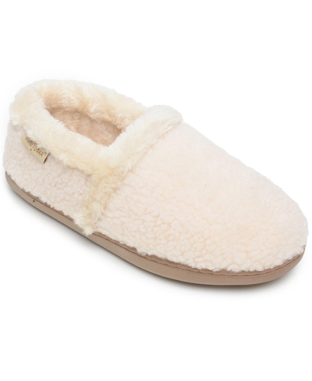 Minnetonka Dina (Cream Berber) Women's Slippers Product Image