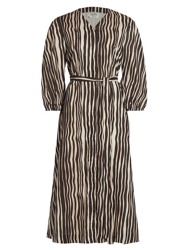 Womens Pomelia Striped Cotton Shirtdress Product Image