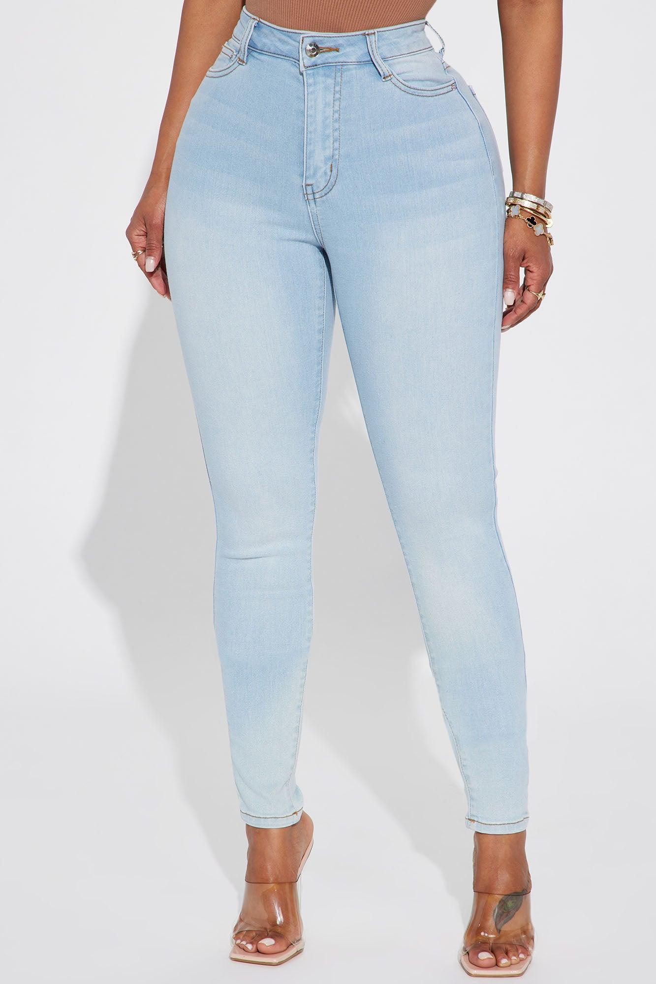 First Pick High Rise Jeans - Light Blue Wash Product Image