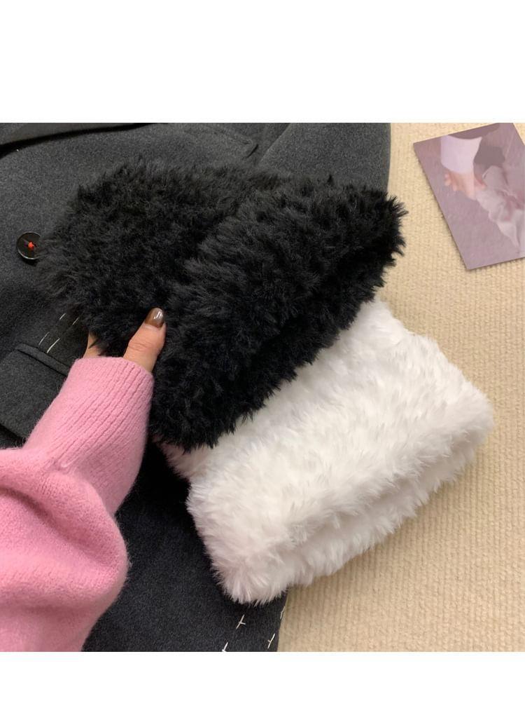 Faux Fur Knit Beanie Product Image