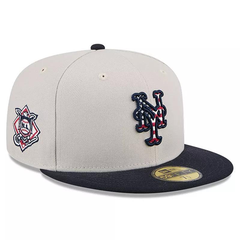 Mens New Era Khaki/Black New York Mets 2024 Fourth of July 59FIFTY Fitted Hat Product Image