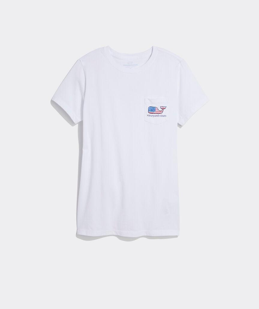 Flag Whale Short-Sleeve Pocket Tee Product Image