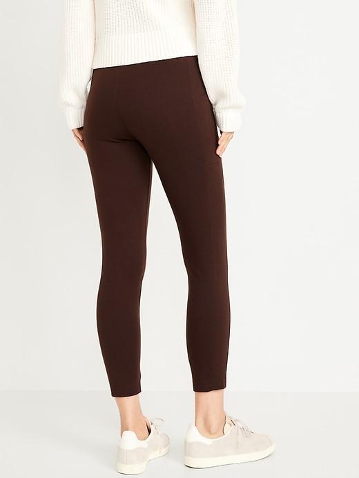 High-Waisted Side Pocket 7/8 Leggings Product Image