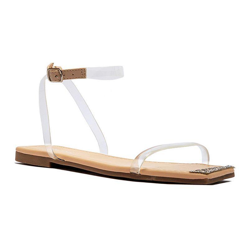 Qupid Aster-32X Womens Ankle Strap Sandals Product Image