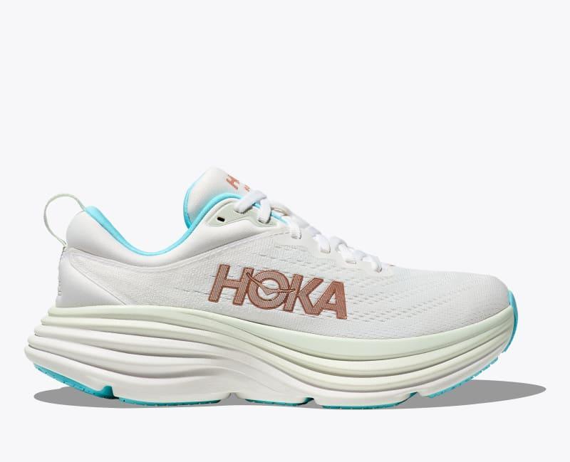 Hoka One HOKA Women's Bondi 8 Shoes in Shell Coral/Peach Parfait, Size 8.5 Product Image