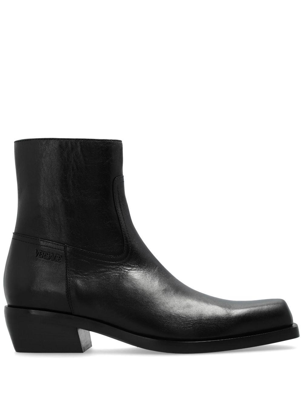 VERSACE Luciano Boot In Black Product Image