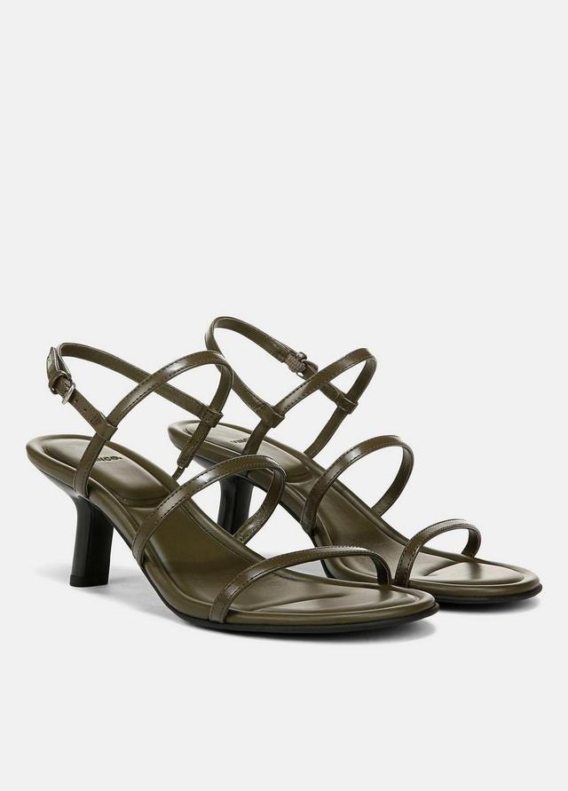 Josie Leather Strappy Heeled Sandal Product Image