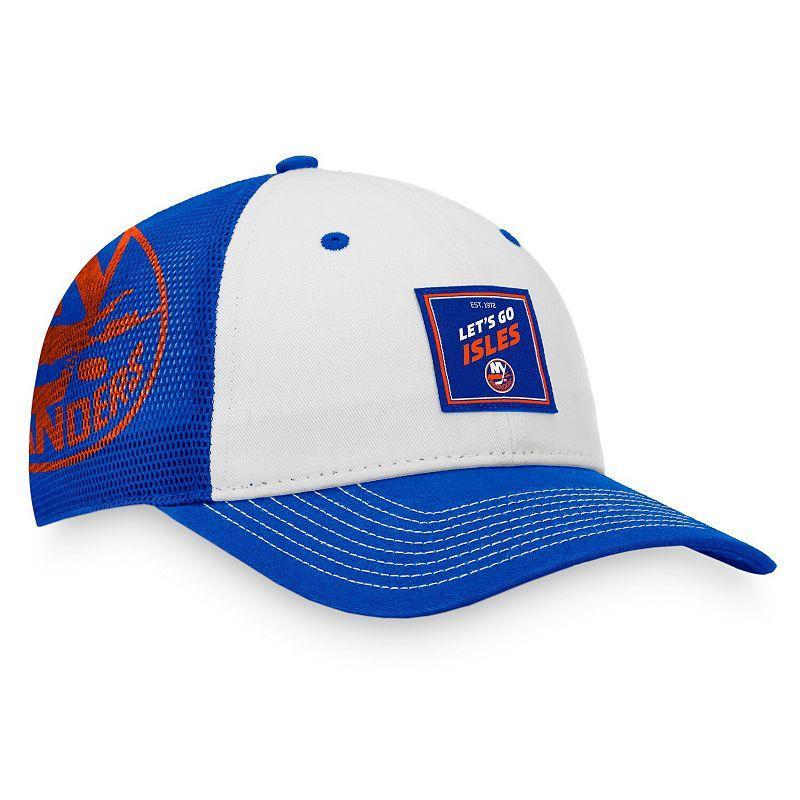 Mens Fanatics Branded Royal/White New York Islanders Block Party Snapback Hat Product Image