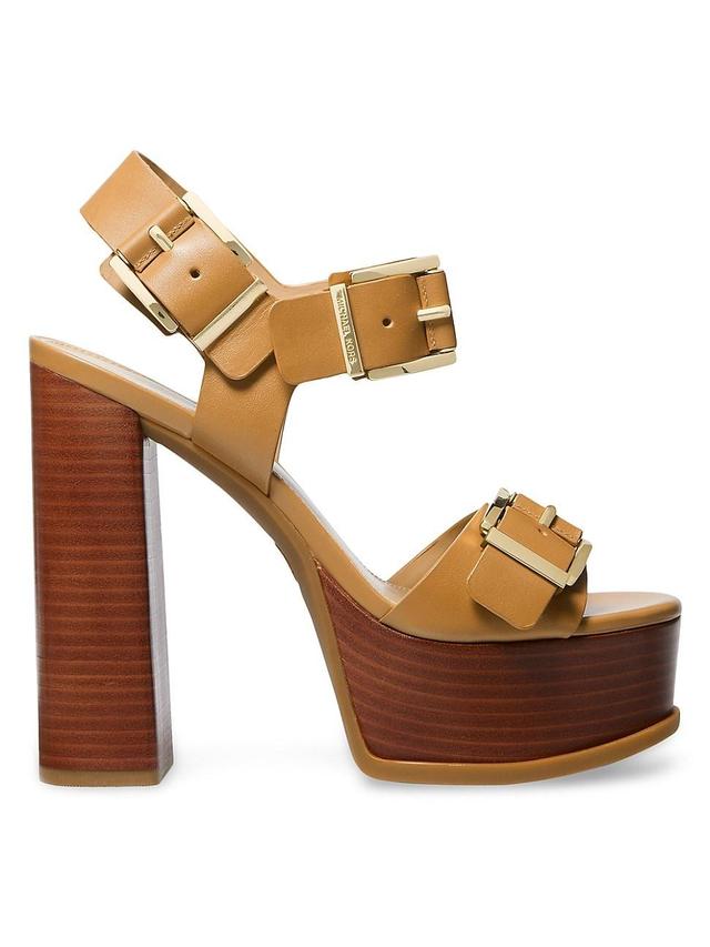 Womens Colby 130MM Leather Platform Sandals Product Image