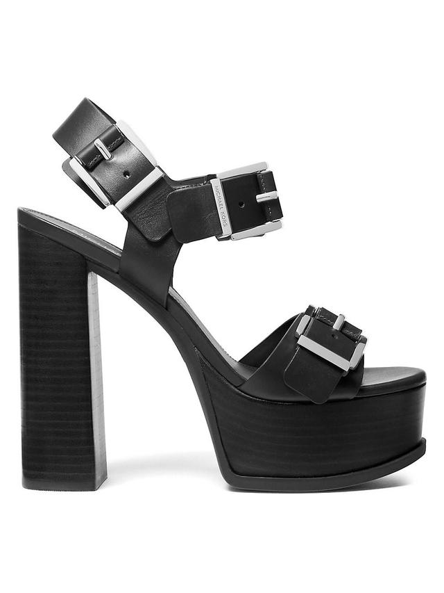 Womens Colby 130MM Leather Platform Sandals Product Image