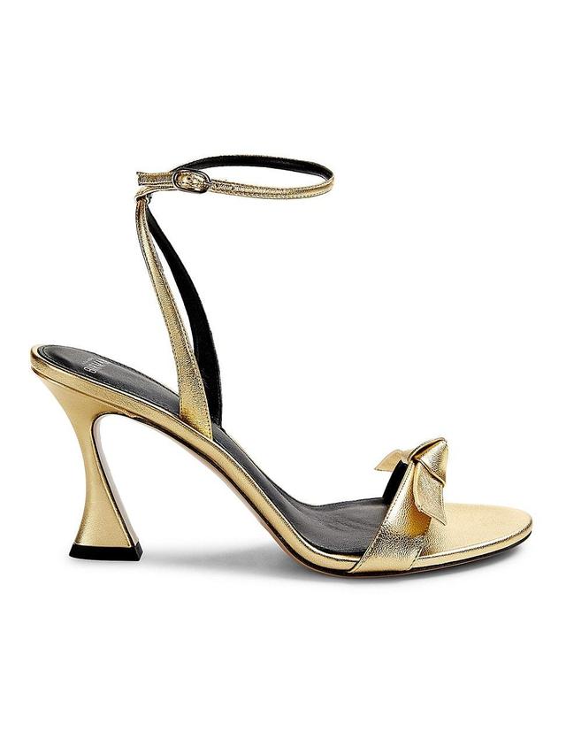 Womens Clarita Bell 85MM Metallic Leather Sandals Product Image