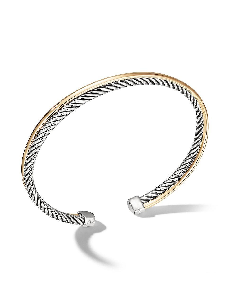 Womens Crossover Bracelet With 18K Yellow Gold Product Image