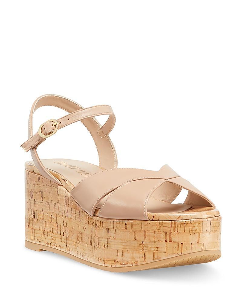 Womens Carmen Metallic Cork Wedge Sandals Product Image