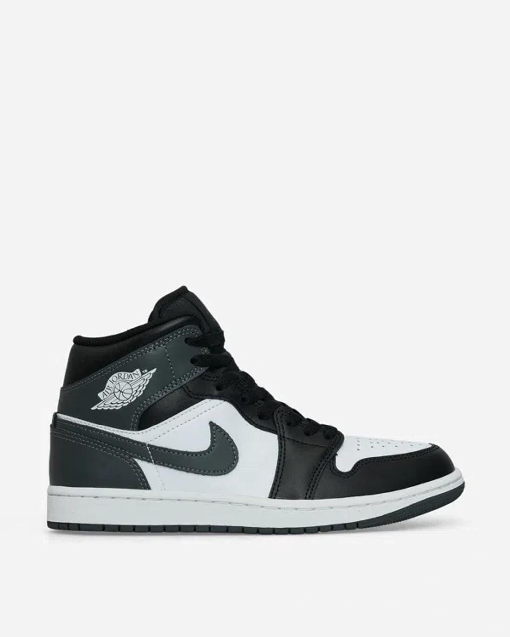 NIKE Air Jordan 1 Mid Black/iron Grey-white Dq8426-001 Men's Product Image