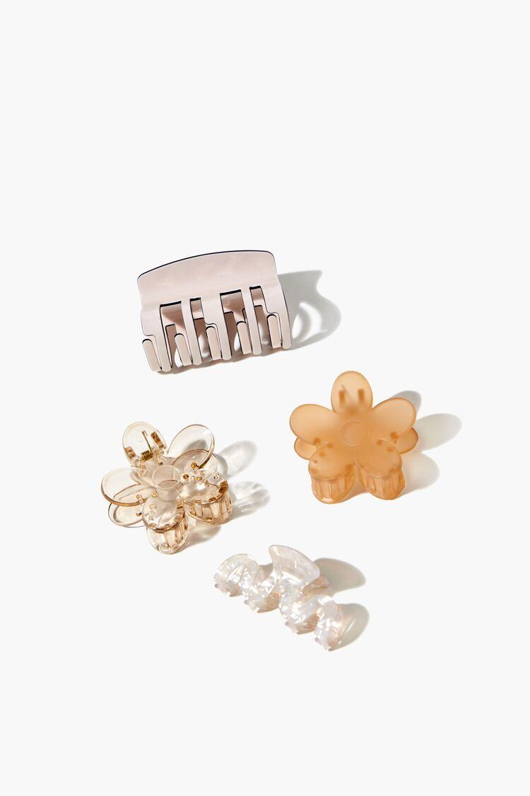 Assorted Flower Claw Clip Set | Forever 21 Product Image