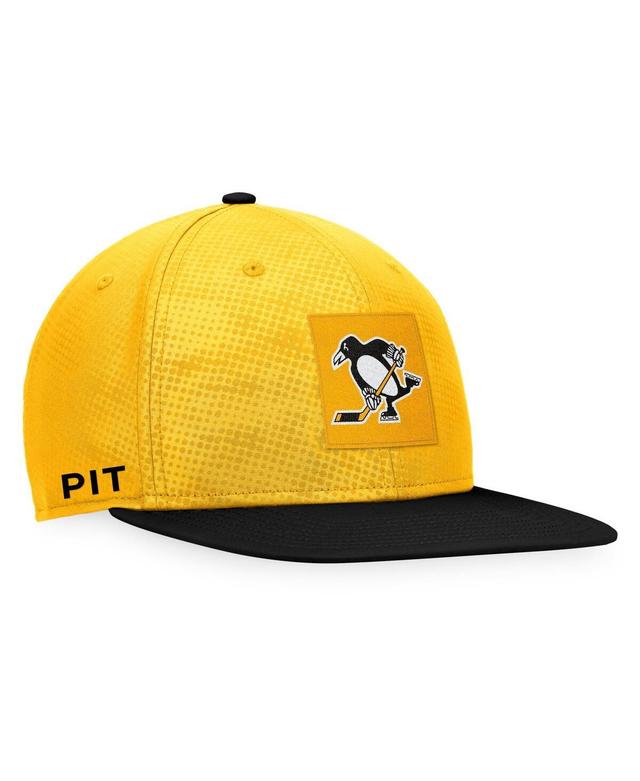 Mens Fanatics Gold Pittsburgh Penguins Authentic Pro Alternate Logo Snapback Hat - Gold Product Image