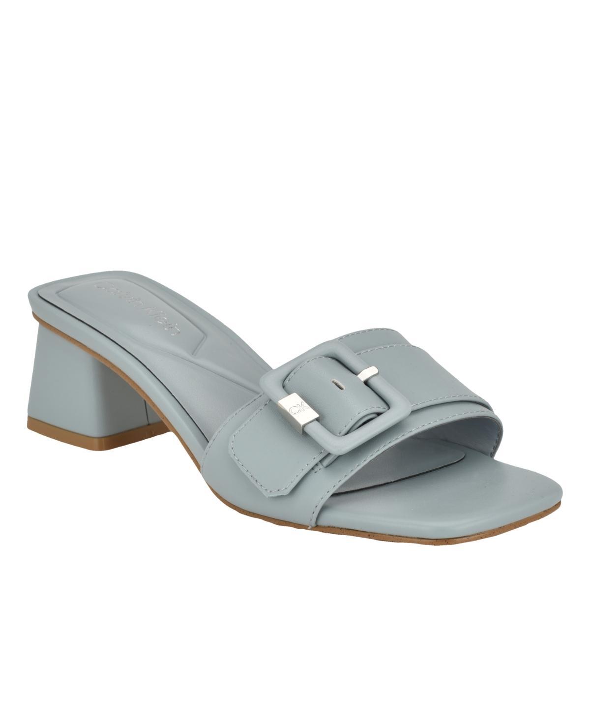 Calvin Klein Womens Ariella Slip-On Square Toe Dress Sandals Product Image