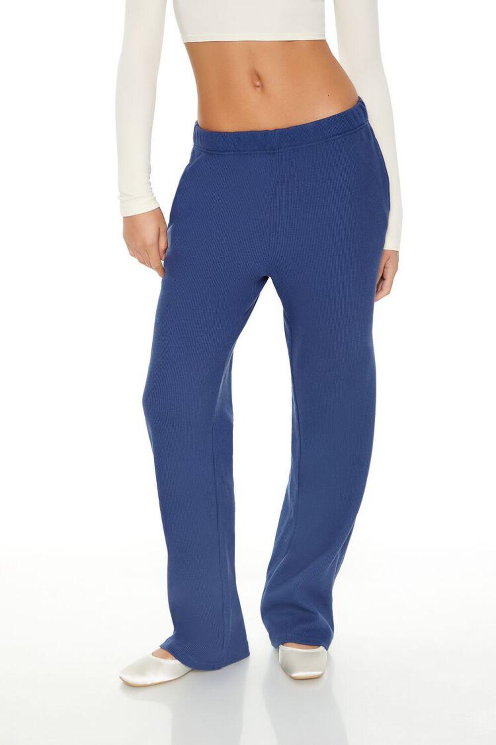 Cotton-Blend Straight-Leg Pants | Forever 21 Product Image