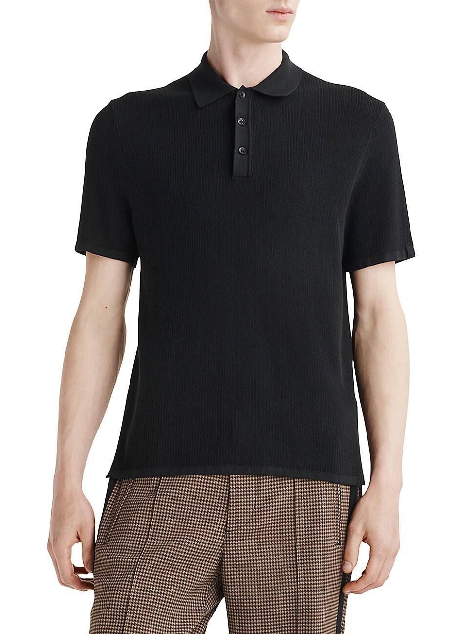 Mens Harvey Knit Cotton Polo Product Image