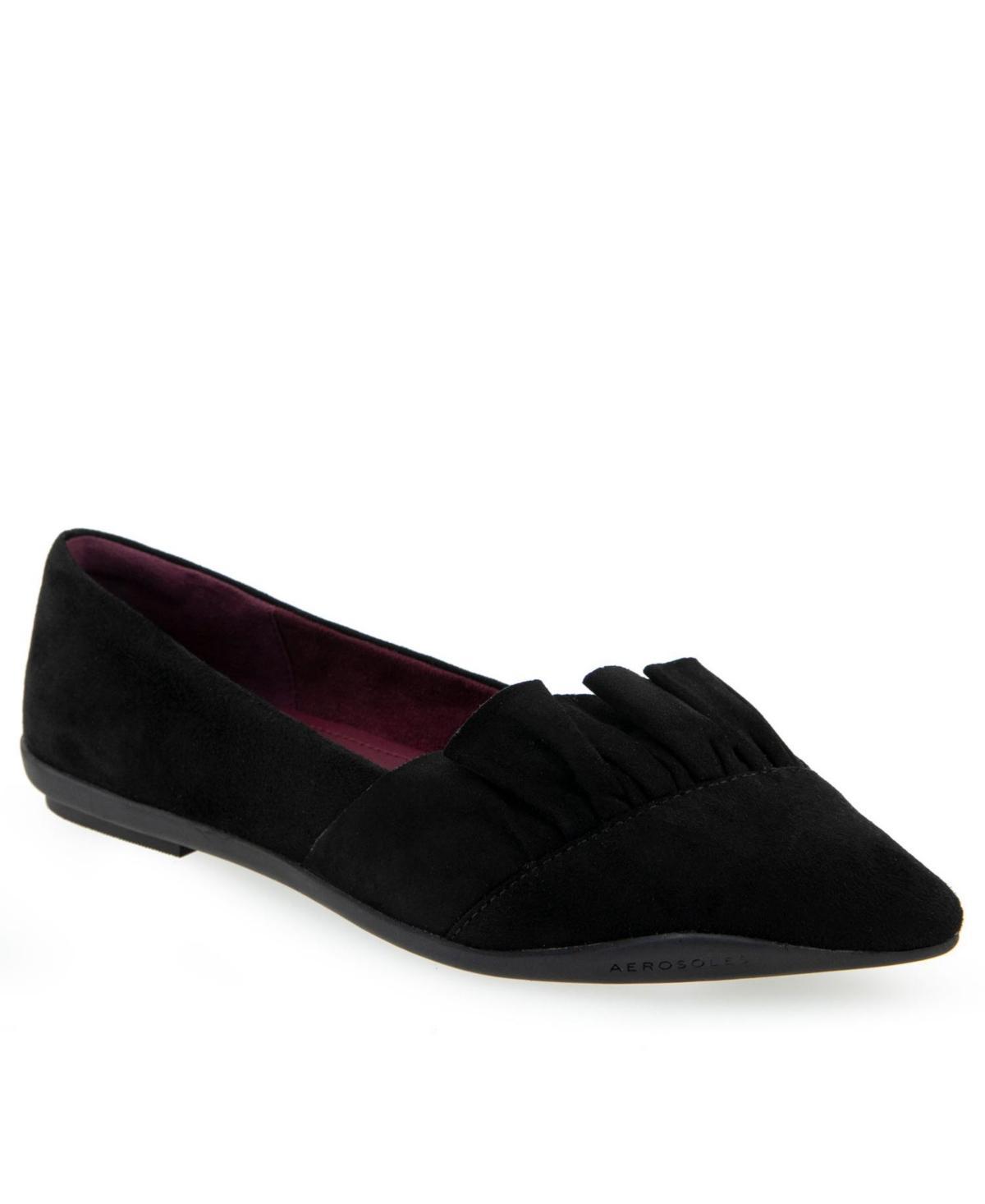 Aerosoles Doran Womens Suede Flats Drk Purple Product Image