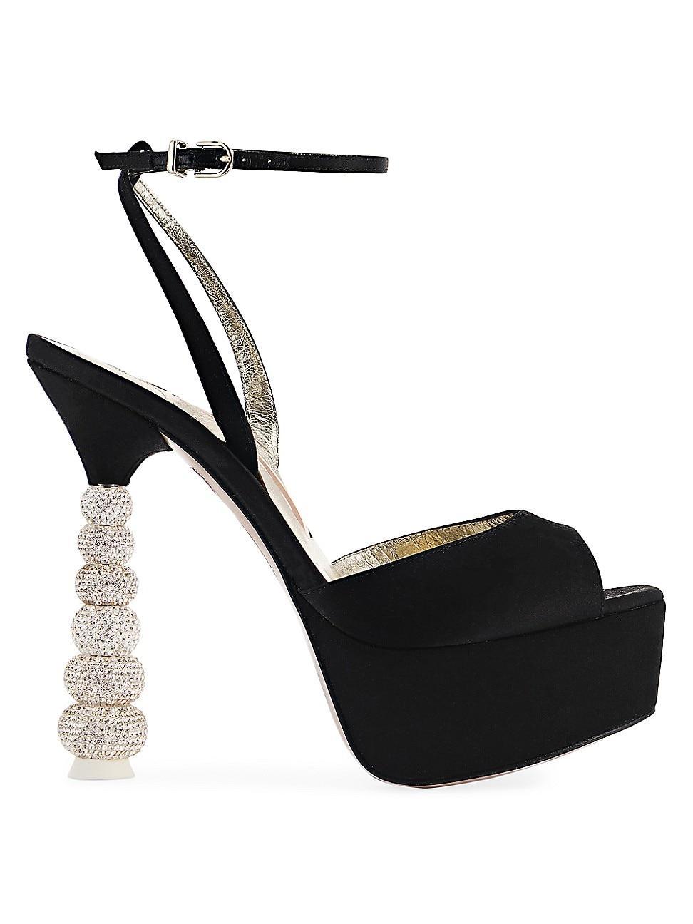 Womens Deya 140MM Crystal-Embellished Platform Sandals product image