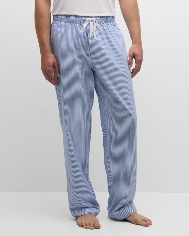 Mens Cotton Stripe Pajama Pants Product Image